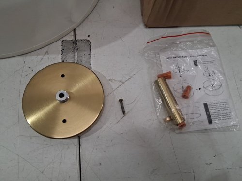 lanburch Modern Drum Shaped ceiling Light - 16" x 8.65" - white/gold (model: 1) image 5