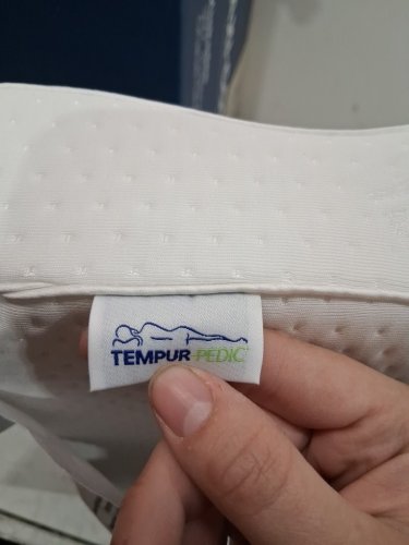 TEMPUR-PEDIC memory foam cervical ergonomic NECK PILLOW - STANDARD 20" x 12.5" x 5" - WHITE image 5