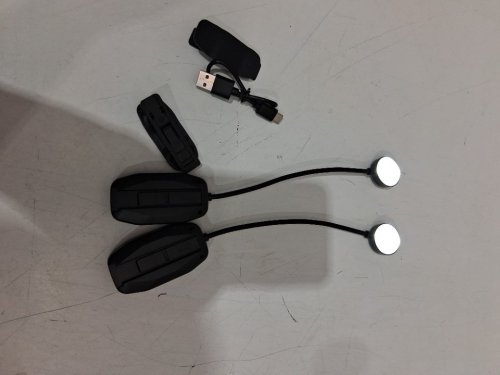 2PK LED Rechargeable Book Lights with adjustable light modes - black image 3
