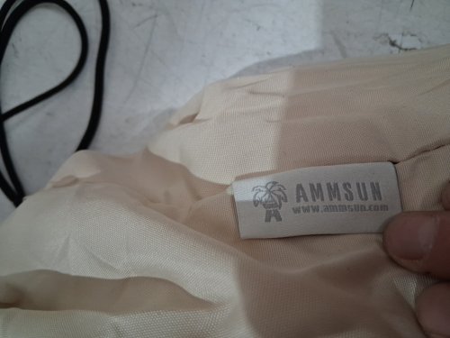 AMMSUN Patio Umbrella with Fringe Outdoor Tassels & push button tilt - 7ft - Elegant Cream (modelAM76009-O-JIA) image 3