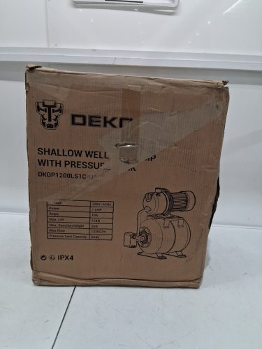 DEKO PRO Shallow Well Pump with Pressure Tank - 1.6HP, 1320 GPH, 164ft - BLACK (MODEL: DKGP1200ls1c-us) image 2