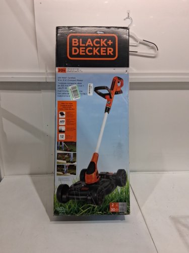 BLACK+DECKER 3-IN-1CORDLESS  STRING TRIMMER, EDGER, and LAWN MOWER with 2 batteries, and charger - 6.5 AMP - ORANGE/BLACK (MODEL : MTC220/lst220) image 2