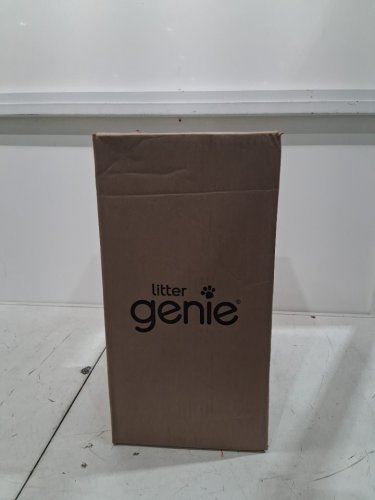 litter genie style cat litter odor control disposal system pail with scoop and holder - 18" - white (model: ‎I000658) image 2