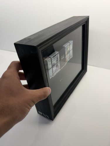 MONEY FRAMED BLACK  "HARD WORK PAYS OFF" 20 × 25 cm image 3