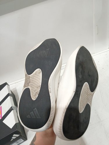 mens adidas purechill slide sandal - size 9 - white/black (style: ki0066) image 4
