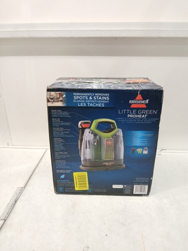 BISSELL LITTLE GREEN PROHEAT PORTABLE DEEP CLEANER/SPOT CLEANER WITH SELF-CLEANING HYDRORInSE TOOL - GREEN/GREY (model: 2513t/2513E) image 2