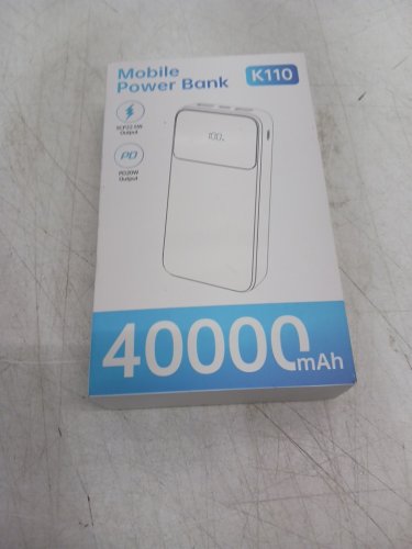 SAIKATI PORTABLE POWER BANK CHARGER WITH 2 BUILT-IN OUTPUT CABLES - 40000MAH - 22.5W CHARGING - BLACK (MODEL:K110) image 2