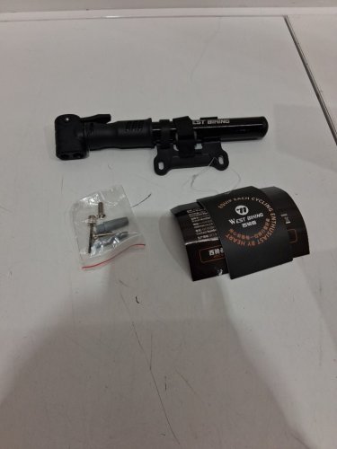 west biking mini Bicycle pump - 100psi - black image 2