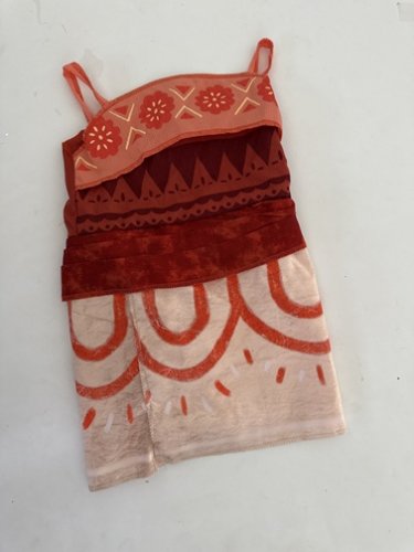 TODDLER DISGUISE MOANA 2 SIMEA COSTUME - 3T-4T- ORANGE (STYLE: 171089S) image 2