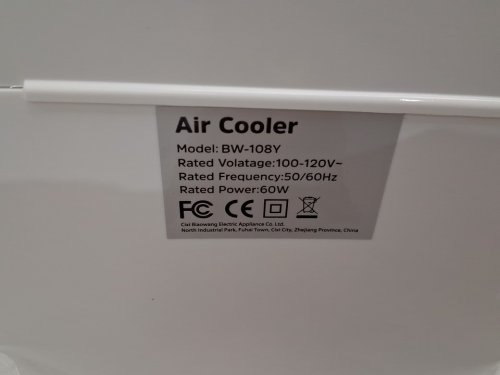 ZVVSXY 3-in-1 Evaporative Air Cooler WITH 4 MODES AND 3 SPEEDS - 8L - WHITE (MODEL: bw-108y) image 9