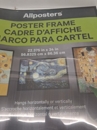 all posters picture frame - 22" x 34" - black image 4