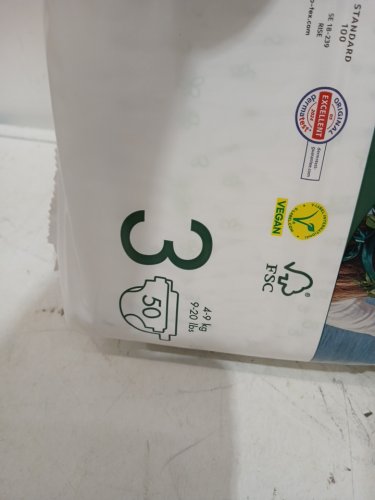 100pk ECO BY NATY 0% OIL vegan eco-friendly BABY DIAPERS - size 3 image 2