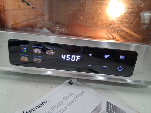 Kenmore stainless steel electric pizza oven with 5 presets - silver (model: KKIPO12) image 5