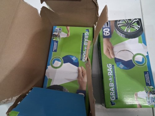 120pk Grab-A-Rag reusable multi-purpose microfiber Rags - white (model: 3330346) image 3