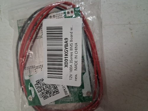 WALFRONT 3 SERIES BMS PROTECTION BOARD FOR 18650 Lifepo LiFePO4 Battery Pack - 12V 100A - BALANCING 5P 250MM WIRE image 2