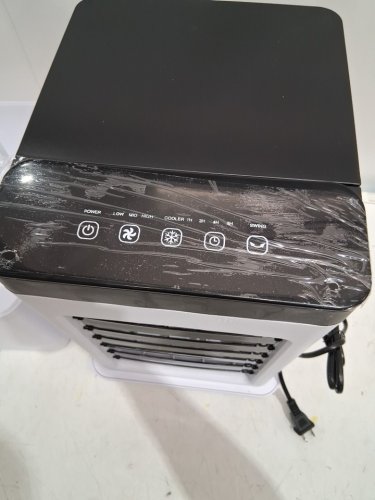 PORTABLE 4-IN-1 AIR CONDITIONER WITH ICEPACKS & 3 SPEEDS- 12L TANK - 65W - WHITE/BLACK (MODEL: GDS-620) image 4