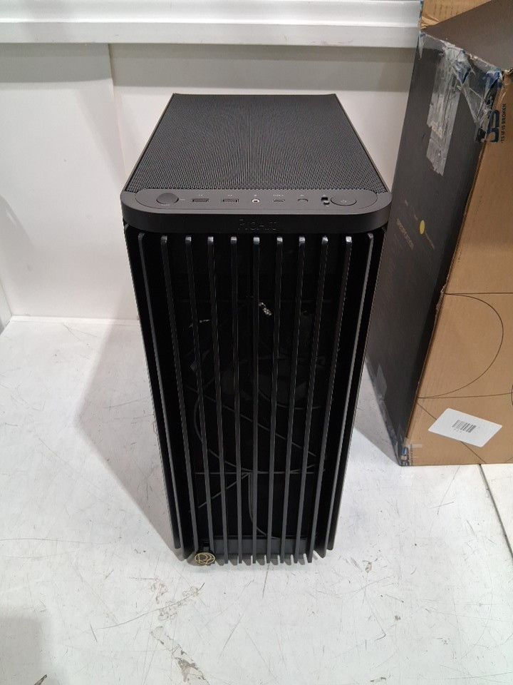 ASUS ProArt E-ATX Case with Tempered Glass Panel with 100mm and 2x 200mm Fans - 420mm Radiator Support - Black Wood (model : PA401) image 9