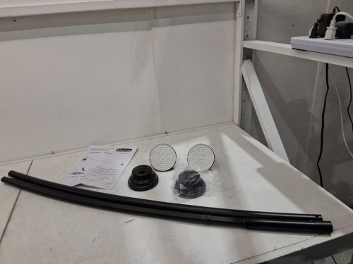 RUBBERMAID CURVED DUAL MOUNT SHOWER ROD - 50"-70" - BLACK image 3
