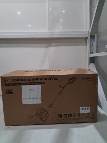 cordless electric snow shovel for DeWalt 20V Battery - *tool only* - 11" - yellow/black - (model: HL-XC-01) image 2