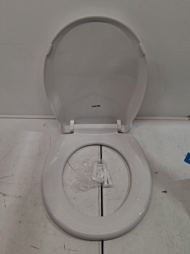 Garvee Round Toilet Seat with Slow Soft Close - 17" - white (model: pho-0r8ldvyt) image 2