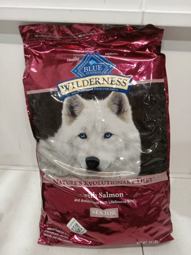 *EXPIRES SOON* Blue Buffalo Wilderness High Protein Senior Dry Dog Food - Salmon - 24LBS image 2