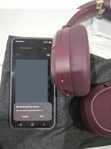 Heyday Active Noise-cancelling Bluetooth Wireless Over-Ear Headphones - Dark Cherry - (Model: 008 07 7817) image 6