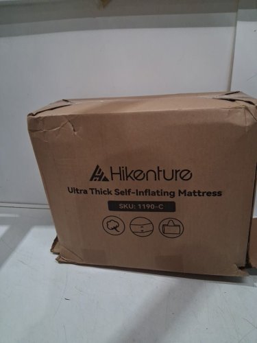 HIKENTURE SELF INFLATING ALL SEASONED SLEEPING PAD CAMPING MATTRESS WITH CARRY BAG - R-VALUE 10.9 - exceptional cold resistance -  75" X 27" X 3.9'' - GREY - (MODEL: 1190-C) image 2