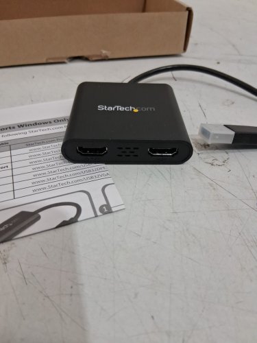 StarTech.com USB 3.0 to Dual HDMI 4K Adapter Monitor Converter for Windows - 60HZ - Black image 4