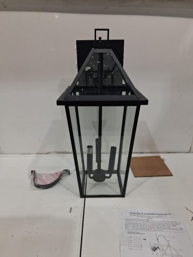 KICHLER Regence 3-Light luxe Updated Traditional Outdoor Wall Light with Clear Glass - 30" x 13" - olde bronze (model:e595) image 3