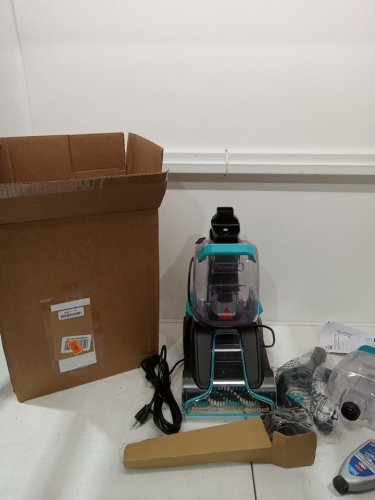 BISSELL PowerClean TurboBrush Pet Upright Carpet Cleaner, Powerful & Lightweight - 120v - blue (model : 3938c) image 2