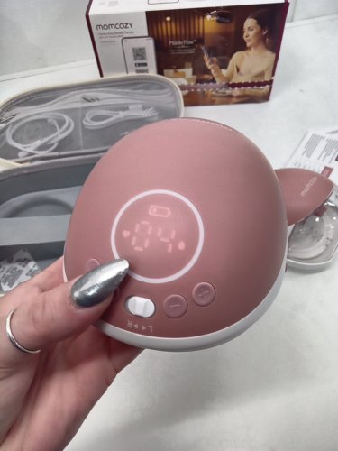 Momcozy Breast Pump Hands Free Upgraded Mobile Flow M9 App Discreet Control with Personalized Multi-Modes & 15 Levels - COZY RED (model: bp223) image 10