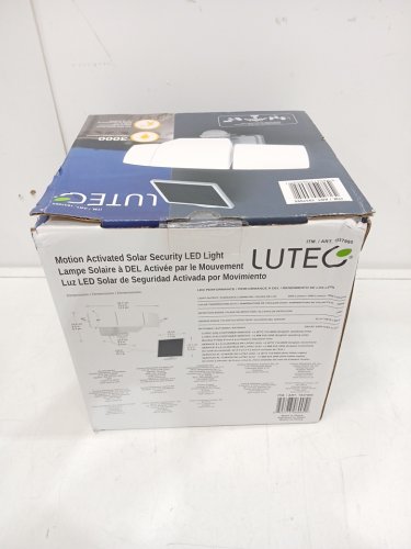 Lutec Motion Activated Waterproof Solar LED Security Light - 3000LM - 5000K - White (Model: 6905702331) image 3