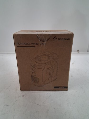 PORTABLE RECHARGEABLE WASIT FAN WITH FLASHLIGHT - BLACK (MODEL: F008) image 4