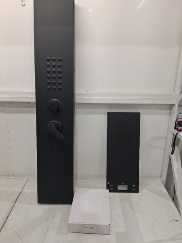 rovate Shower Panel Tower System with Rainfall Shower Head with Powerful Body Jets, Handheld Shower and Tub Spout - matte black (model: rvt9108b) image 4