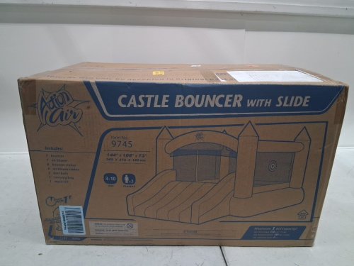 ACTION AIR CASTLE BOUNCER HOUSE WITH SLIDE - 10FT  x 8FT - Blue/Red  (MODEL: 9745) image 4