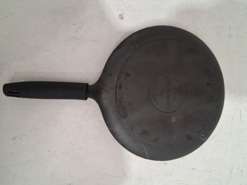 Tramontina Cast Iron Flat Tawa Pan - 11" - Cast Iron Black image 4