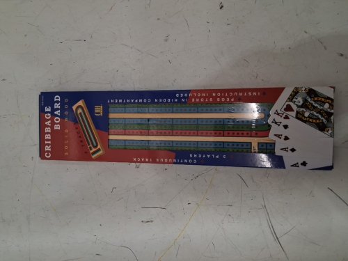 chh games 3 track cribbage board and pegs - (model: 2424) image 2