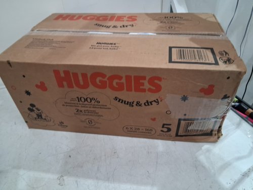 168PK baby huggies snug and dry diapers - size 5 (27+lb) - disney MICKEY MOUSE (model: 56413) image 2