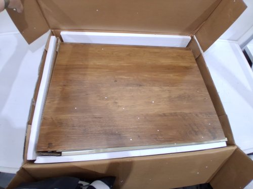 Hzuaneri 2-IN-1 END TABLE WITH BUILT IN Dog Crate - 27" x 19" - DISTRESSED WOOD WHITE/BROWN (MODEL: DFC84314B) image 5