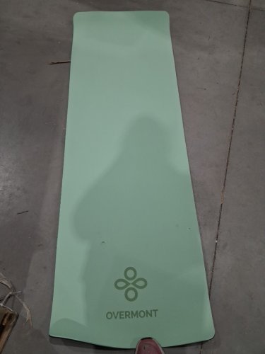 overmont yoga mat - 2ft x 6ft x 1/3" - Black/Mint image 3