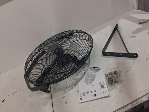 AMAZON BASICS INDUSTRIAL WALL MOUNT FAN - BLACK (ITEM: B0DN21M7VN) image 3