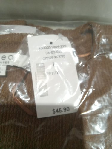 Women's Cleo Petites 3/4 sleeves Cardigan - LARGE - Tobacco (style: CR3126-30737TB) image 3