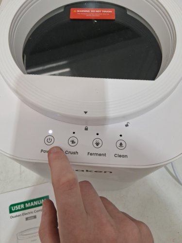 OUAKEN Electric Smart Countertop Compost Bin - 4L - WHITE (MODEL: JF6001A) image 7