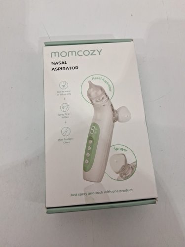 MOMCOZY BREEZYCLEAR SPRAY & SUCTION ELECTRIC NASAL ASPIRATOR - WHITE/GREEN image 2