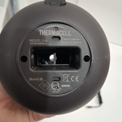 Thermacell E-Series USB Rechargeable Mosquito Repellent with 20 Foot Zone - Black (Model: E552CHRCA) image 4
