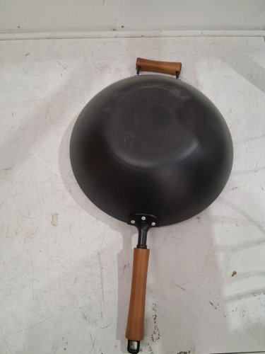 JOYCE CHEN Classic Series Ceramic Nonstick Carbon Steel Wok - 14" - black/brown image 4
