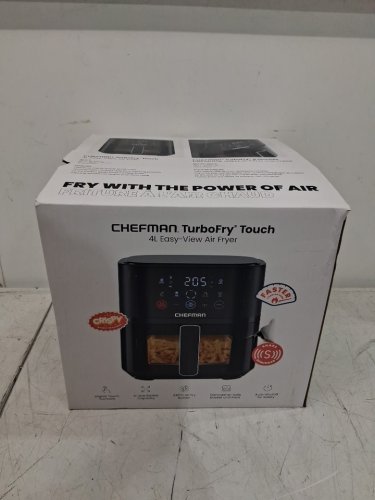 chefman turbofry touch 5.5L easy view air fryer - black (MODEL: ‎RJ38-4TW-BLACK-DS-CA) image 2