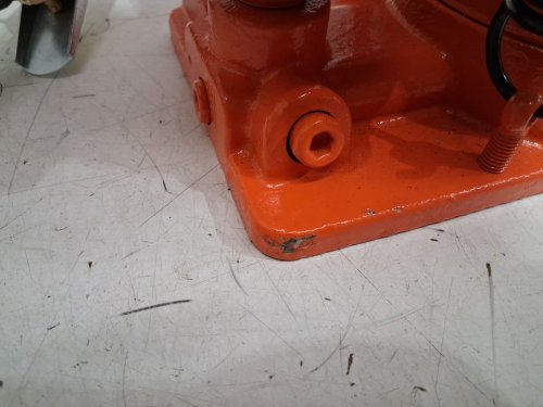 AIR HYDRAULIC BOTTLE JACK PNEUMATIC/MANUAL HEAVY DUTY WELDED BOTTLE JACK WITH PUMP - 20 TON - ORANGE - (MODEL: MR8004) image 5