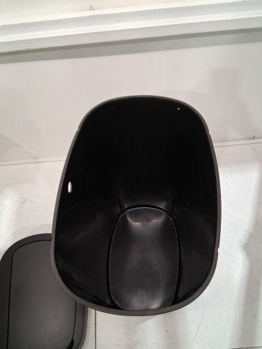 BestOffice Kitchen Trash Can with Touch Free Lid - 13GAL - black (model: tc-2461r-black) image 4