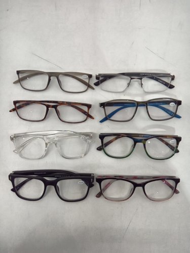 8 ASSORTED +3.00 readers - assorted colours & frame shape image 2